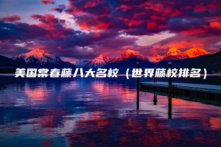 美國常春藤八大名校（世界藤校排名）