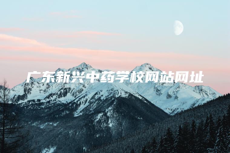 廣東新興中藥學(xué)校網(wǎng)站網(wǎng)址