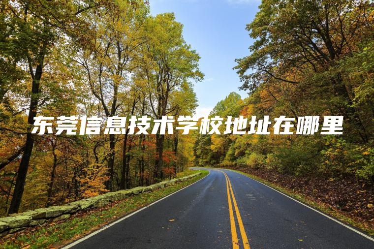 東莞信息技術(shù)學(xué)校地址在哪里