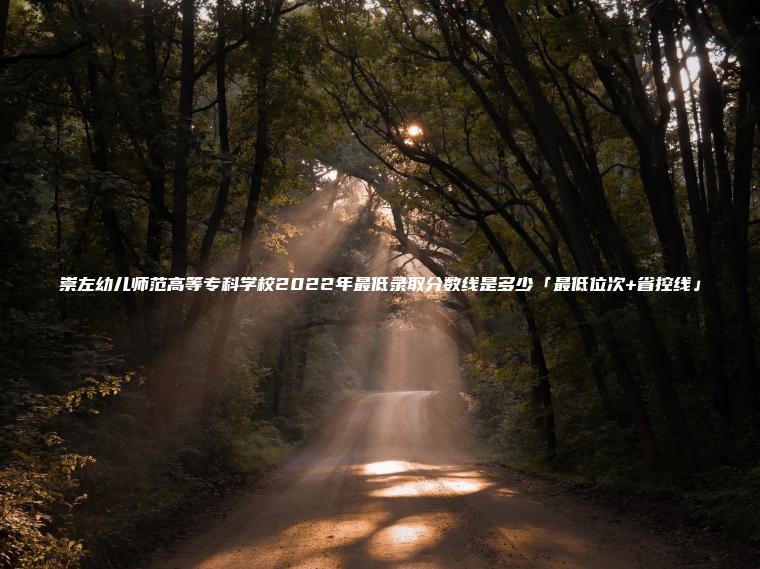 崇左幼兒師范高等專(zhuān)科學(xué)校2022年最低錄取分數線(xiàn)是多少「最低位次+省控線(xiàn)」