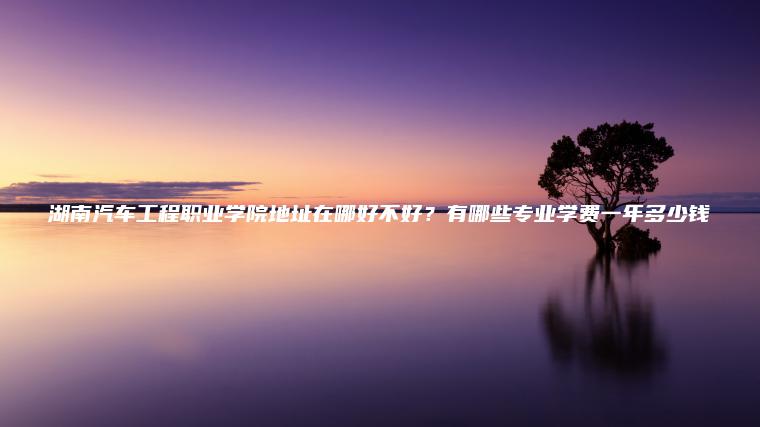 湖南汽車(chē)工程職業(yè)學(xué)院地址在哪好不好？有哪些專(zhuān)業(yè)學(xué)費一年多少錢(qián)