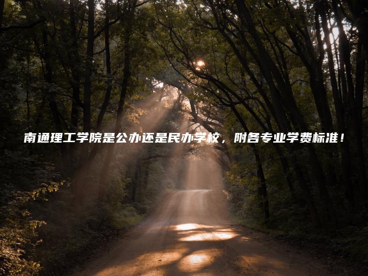南通理工學(xué)院是公辦還是民辦學(xué)校，附各專(zhuān)業(yè)學(xué)費標準！