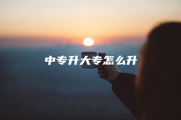 中專(zhuān)升大專(zhuān)怎么升