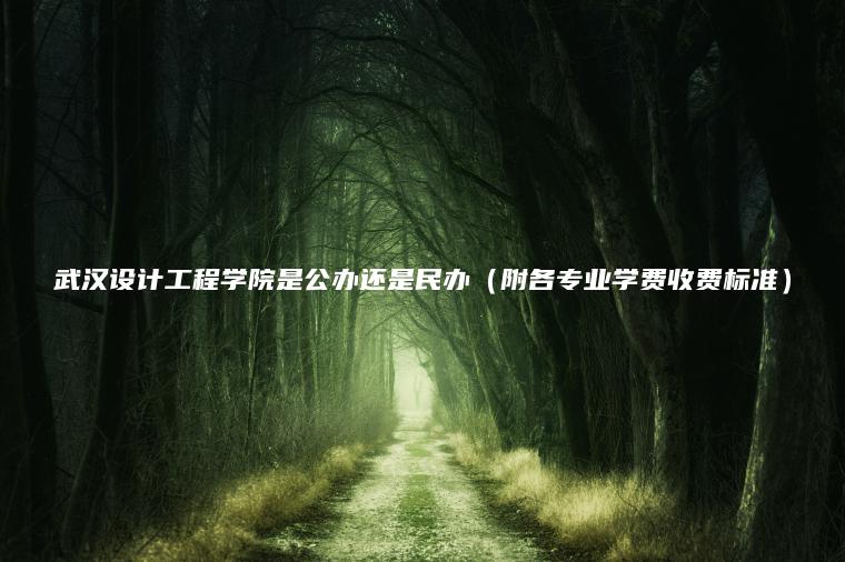 武漢設計工程學(xué)院是公辦還是民辦（附各專(zhuān)業(yè)學(xué)費收費標準）