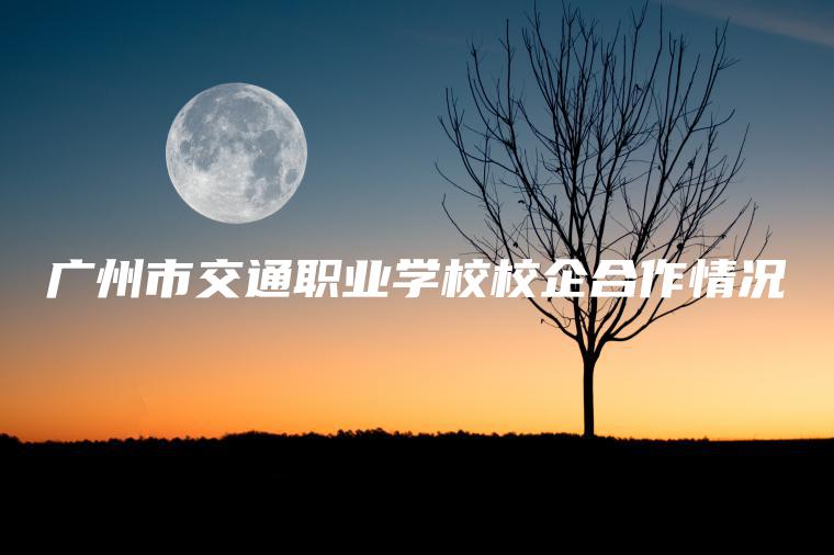 廣州市交通職業(yè)學(xué)校校企合作情況