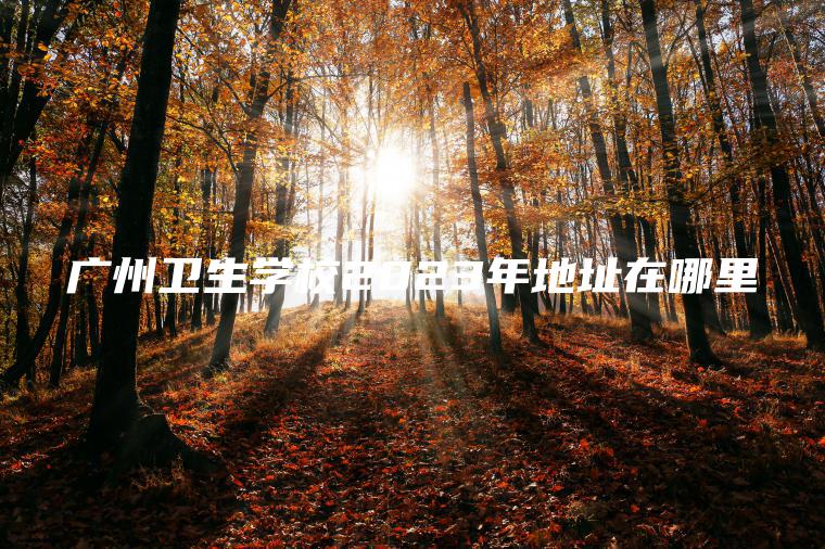 廣州衛生學(xué)校2023年地址在哪里