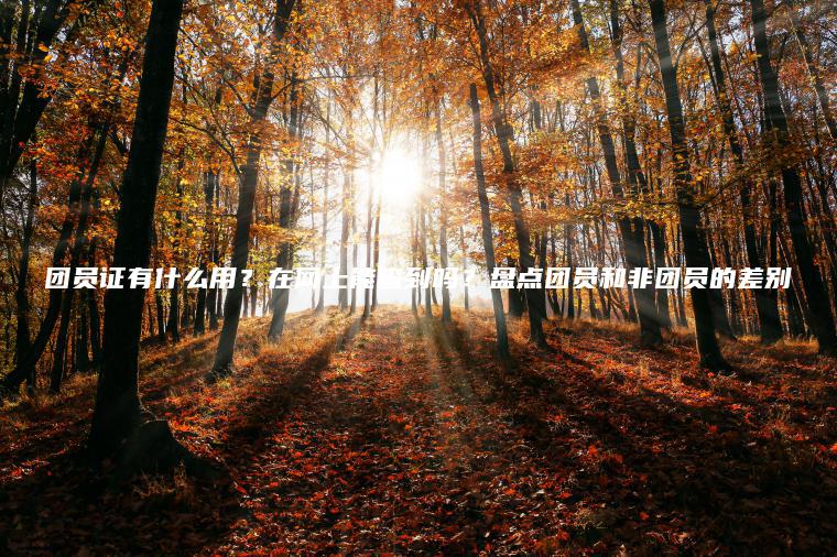 團員證有什么用？在網(wǎng)上能查到嗎？盤(pán)點(diǎn)團員和非團員的差別