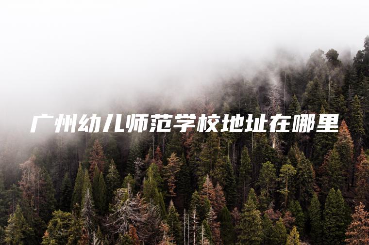 廣州幼兒師范學(xué)校地址在哪里