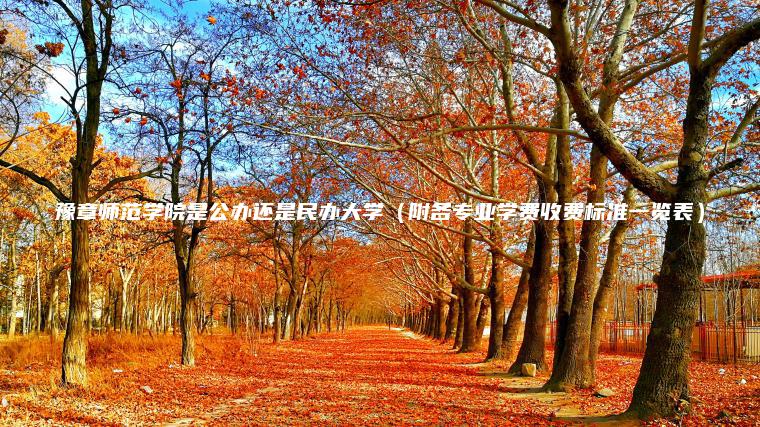 豫章師范學(xué)院是公辦還是民辦大學(xué)（附各專(zhuān)業(yè)學(xué)費收費標準一覽表）