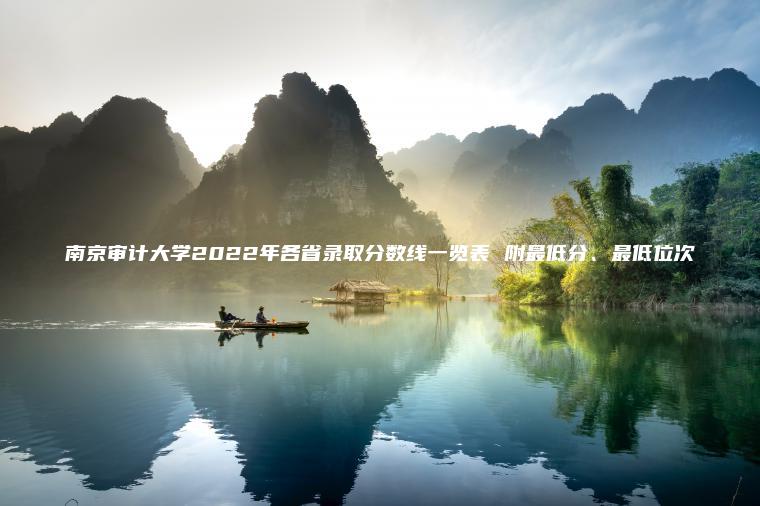 南京審計大學(xué)2022年各省錄取分數線(xiàn)一覽表 附最低分、最低位次