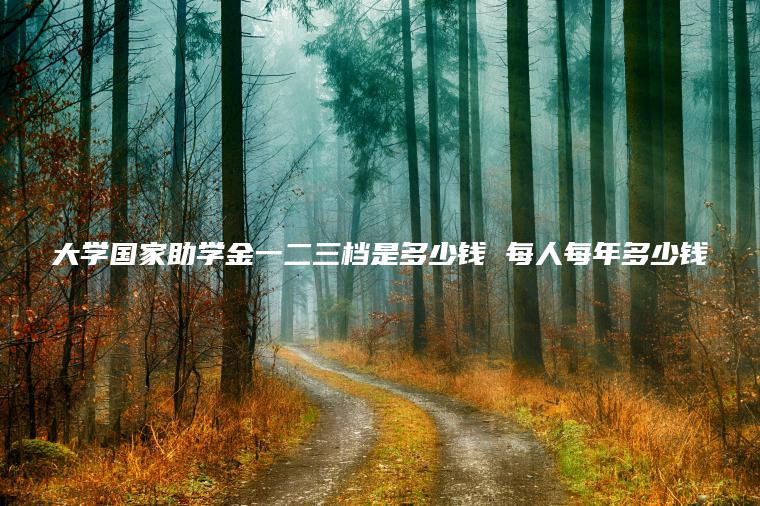 大學(xué)國家助學(xué)金一二三檔是多少錢(qián) 每人每年多少錢(qián)