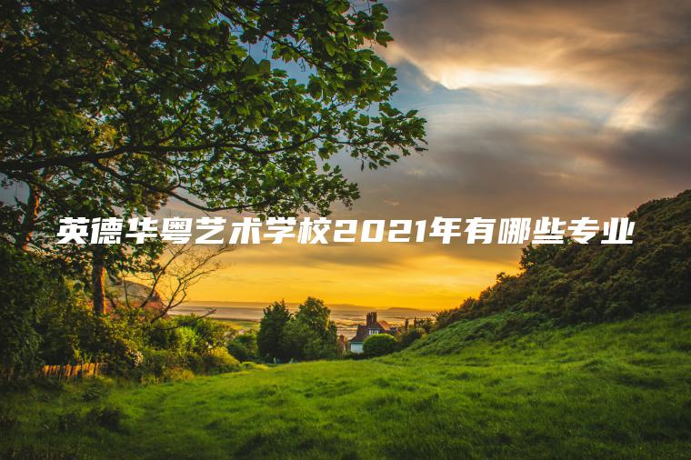 英德華粵藝術(shù)學(xué)校2021年有哪些專(zhuān)業(yè)