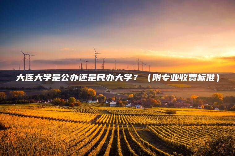 大連大學(xué)是公辦還是民辦大學(xué)？（附專(zhuān)業(yè)收費標準）