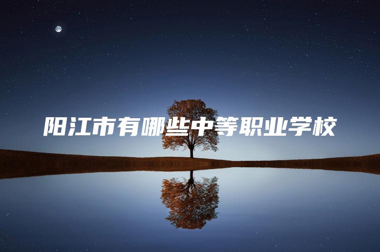 陽(yáng)江市有哪些中等職業(yè)學(xué)校
