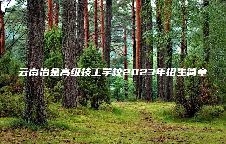 云南冶金高級技工學(xué)校2023年招生簡(jiǎn)章