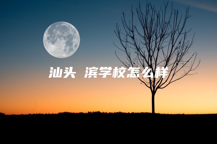 汕頭鮀濱學(xué)校怎么樣