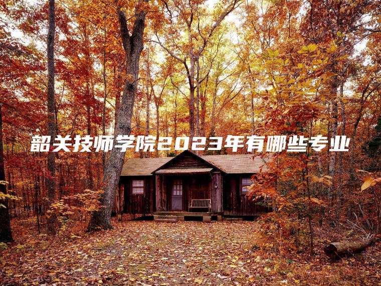 韶關(guān)技師學(xué)院2023年有哪些專(zhuān)業(yè)