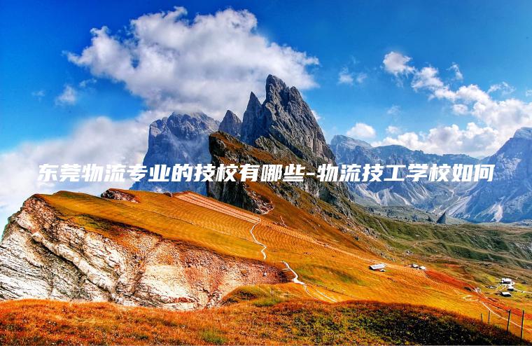東莞物流專(zhuān)業(yè)的技校有哪些-物流技工學(xué)校如何