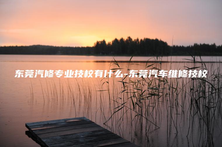東莞汽修專(zhuān)業(yè)技校有什么-東莞汽車(chē)維修技校