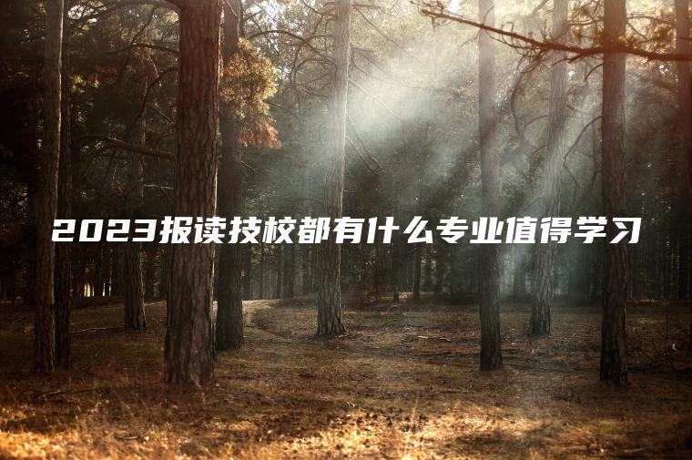 2023報讀技校都有什么專(zhuān)業(yè)值得學(xué)習