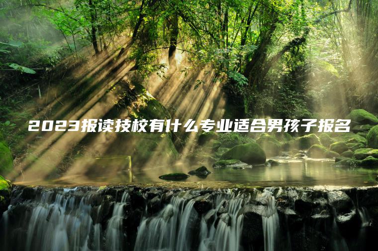 2023報讀技校有什么專(zhuān)業(yè)適合男孩子報名