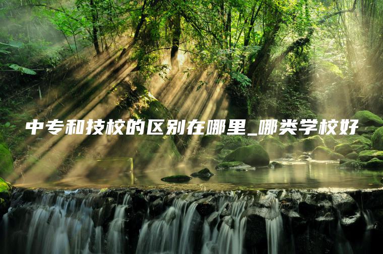 中專(zhuān)和技校的區別在哪里_哪類(lèi)學(xué)校好