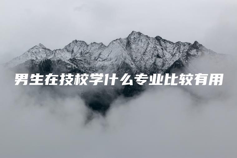 男生在技校學(xué)什么專(zhuān)業(yè)比較有用