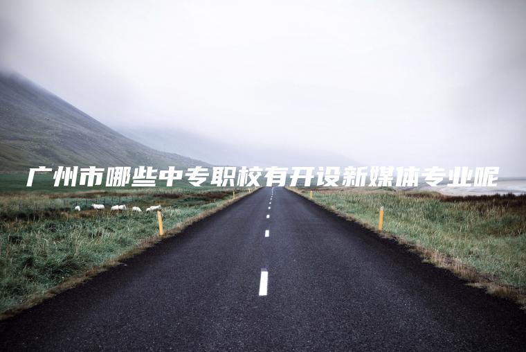 廣州市哪些中專(zhuān)職校有開(kāi)設新媒體專(zhuān)業(yè)呢