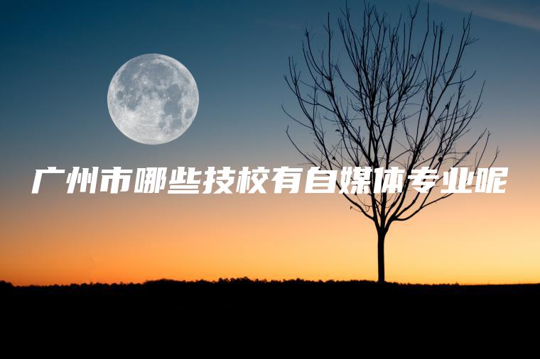 廣州市哪些技校有自媒體專(zhuān)業(yè)呢
