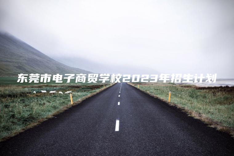 東莞市電子商貿學(xué)校2023年招生計劃