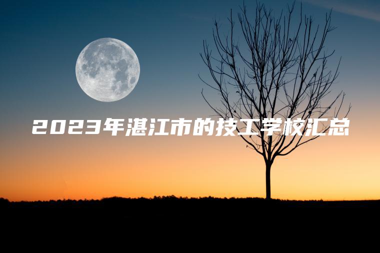 2023年湛江市的技工學(xué)校匯總
