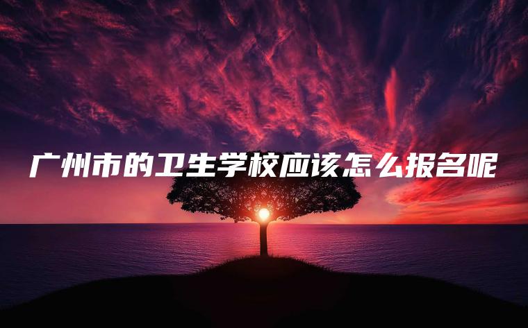廣州市的衛生學(xué)校應該怎么報名呢