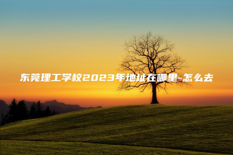東莞理工學(xué)校2023年地址在哪里-怎么去