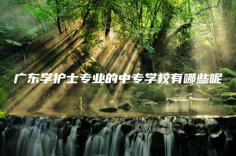 廣東學(xué)護士專(zhuān)業(yè)的中專(zhuān)學(xué)校有哪些呢