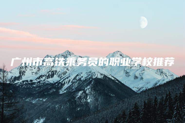 廣州市高鐵乘務(wù)員的職業(yè)學(xué)校推薦