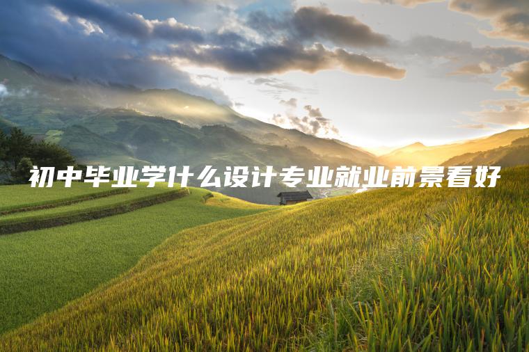 初中畢業(yè)學(xué)什么設計專(zhuān)業(yè)就業(yè)前景看好