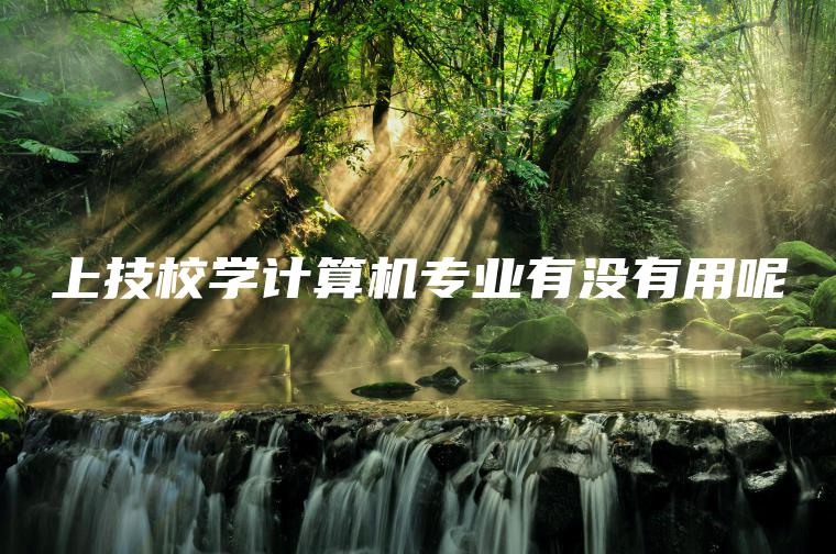 上技校學(xué)計算機專(zhuān)業(yè)有沒(méi)有用呢