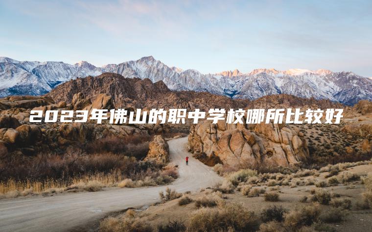 2023年佛山的職中學(xué)校哪所比較好