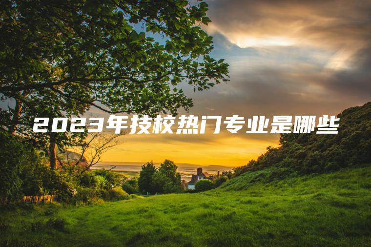 2023年技校熱門(mén)專(zhuān)業(yè)是哪些