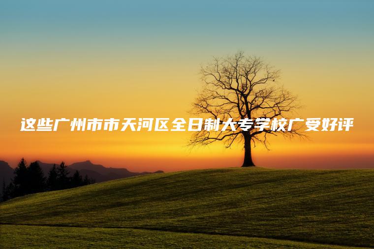 這些廣州市市天河區全日制大專(zhuān)學(xué)校廣受好評