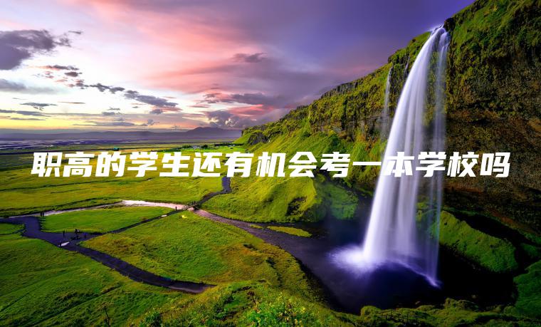 職高的學(xué)生還有機會(huì )考一本學(xué)校嗎